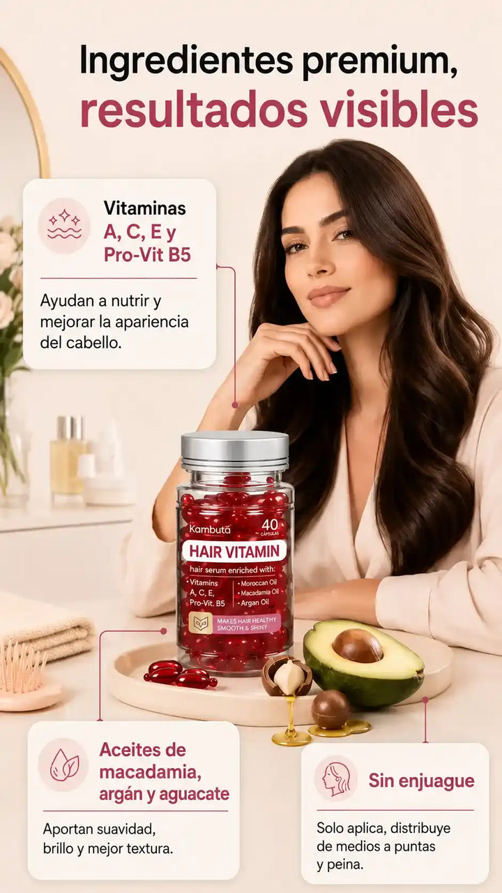 Hair Vitamin Capsulas para el crecimiento del cabello PPG
